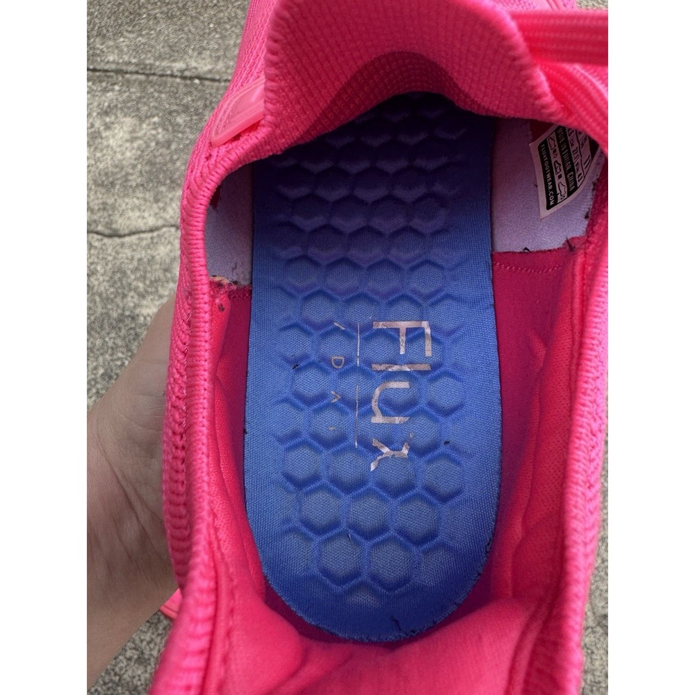 Flux Adapt Runner Ruby Mens 9.5 Womens 11 Neon Pink Running Athletic Knit Shoes - Picture 8 of 9